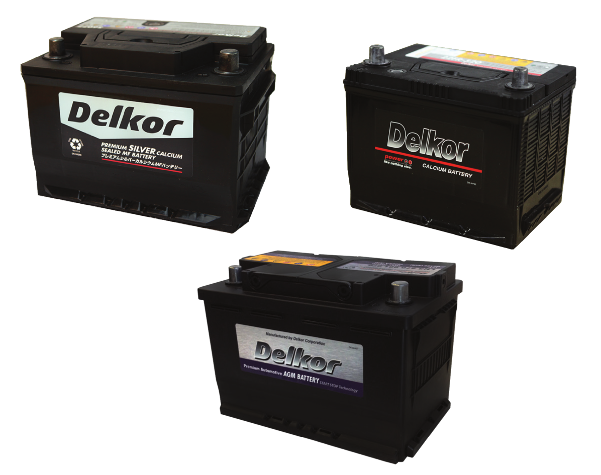 Selection of Delkor batteries